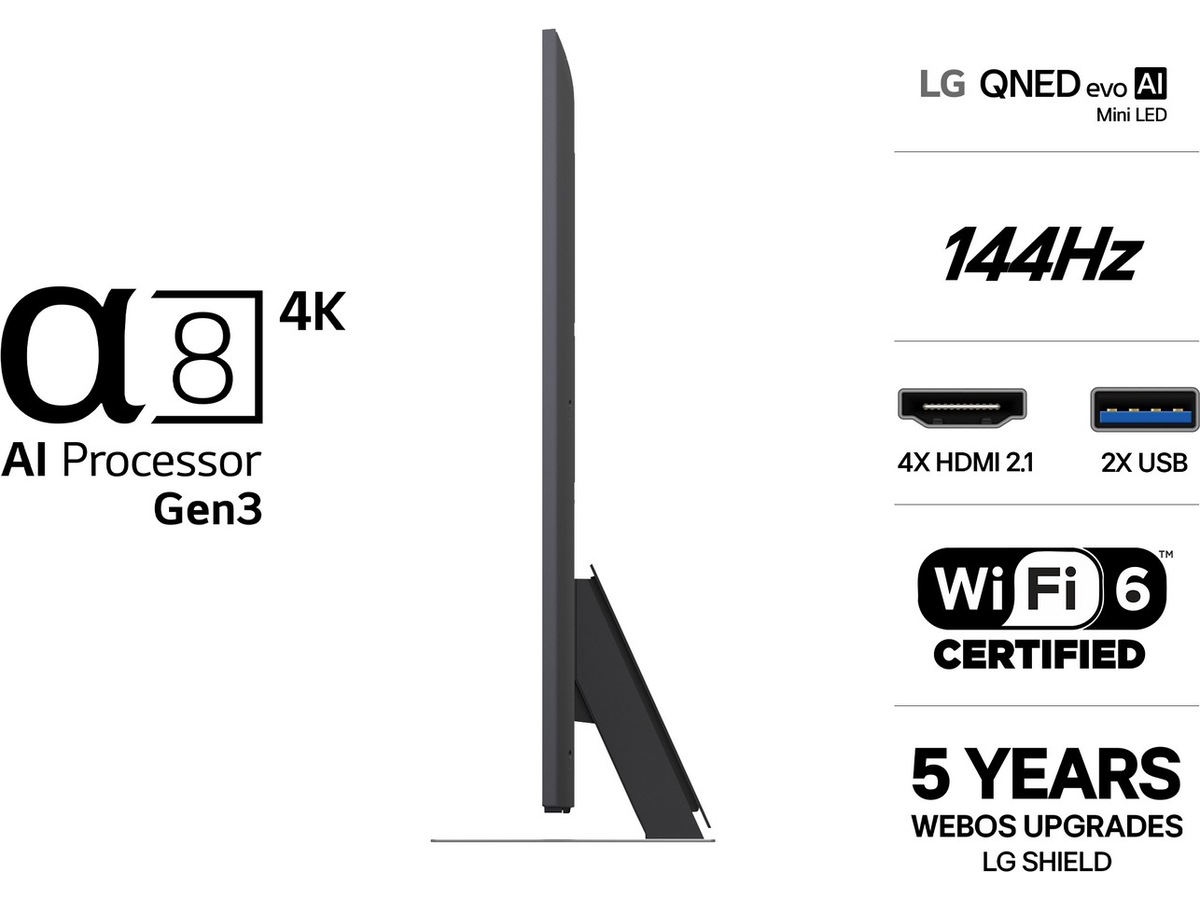 LG 50" QNED86 Evo MiniLED 4K Smart-TV (2026) 50 - 59 tommer TV