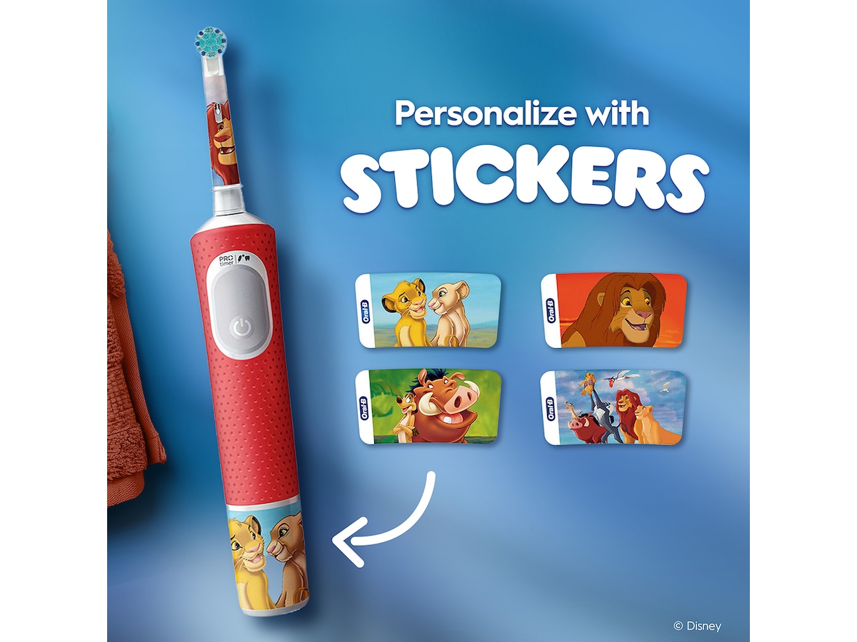 Oral-B Vitality Pro Kids 3+ Løvenes konge, Travel C Elektriske tannbørster