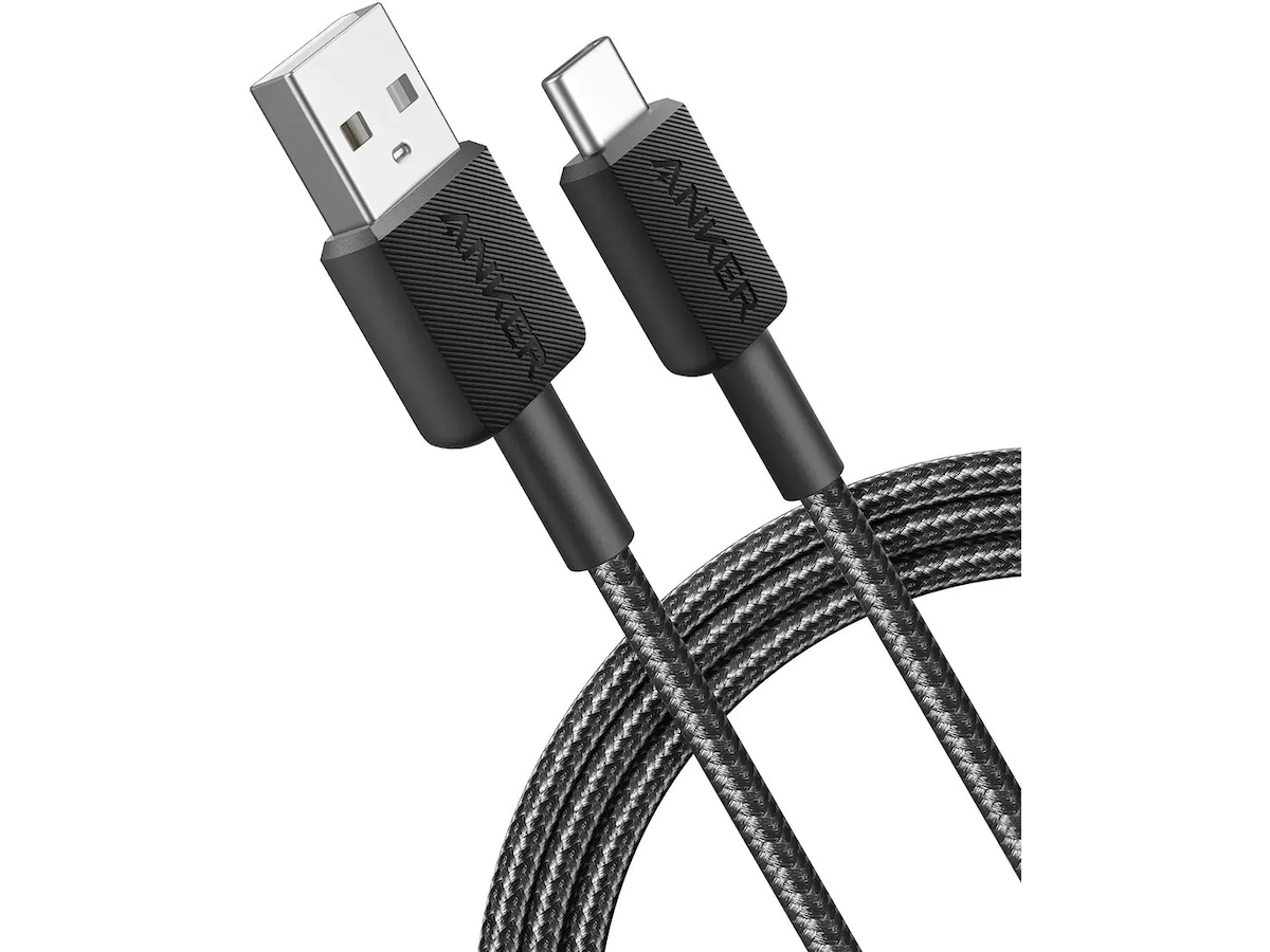 Anker 322 PowerLine USB-A til USB-C hurtiglading 0,9 m kabel (sort) USB-kabler
