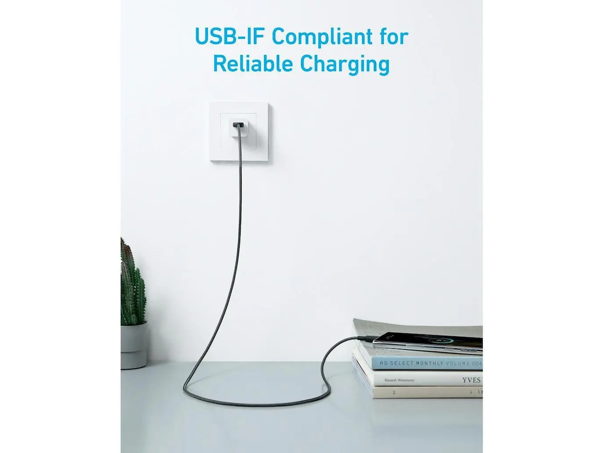 Anker 322 PowerLine USB-A til USB-C hurtiglading 0,9 m kabel (sort) USB-kabler