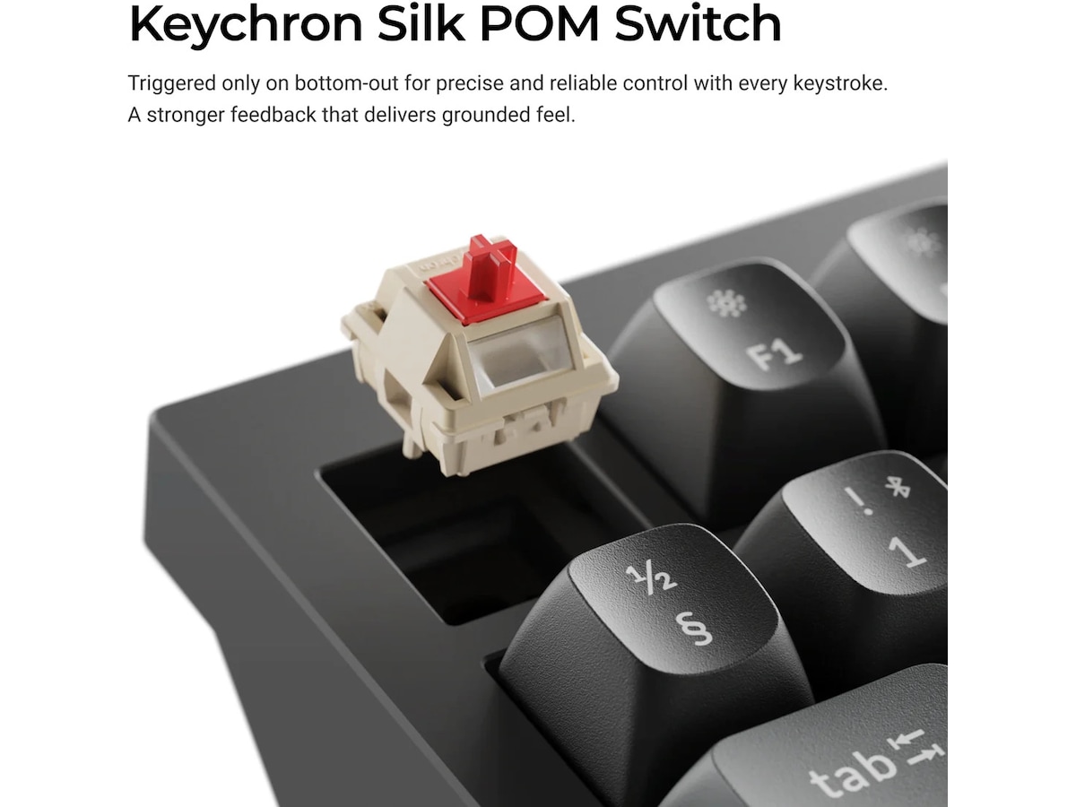 Keychron Q1 Ultra 75% 8K Red Trådløs Gamingtastatur Gamingtastatur