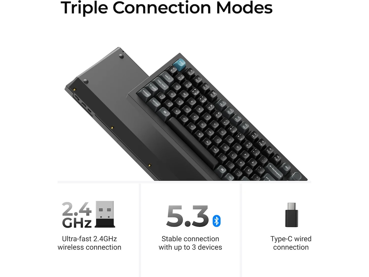 Keychron Q1 Ultra 75% 8K Red Trådløs Gamingtastatur Gamingtastatur