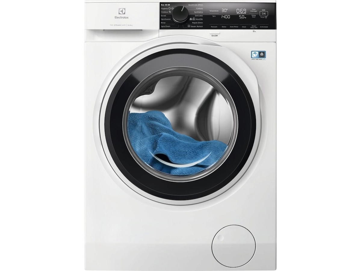 Electrolux 700 SteamCare 10,5 kg vaskemaskin (hvit) Vaskemaskin