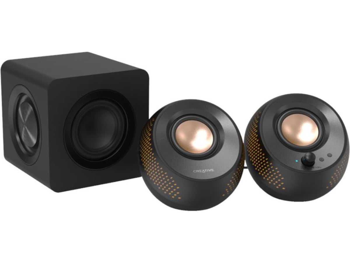 Creative Pebble X Plus PC-høyttalere 2.1 RGB Trådløs / Bluetooth-høyttaler