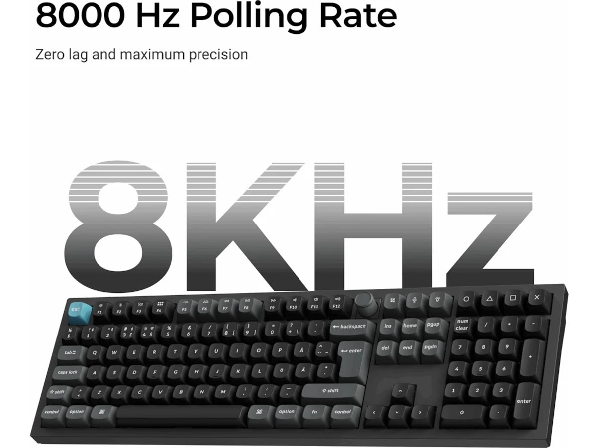 Keychron Q1 Ultra 100% 8K Red Trådløs Gamingtastatur Gamingtastatur