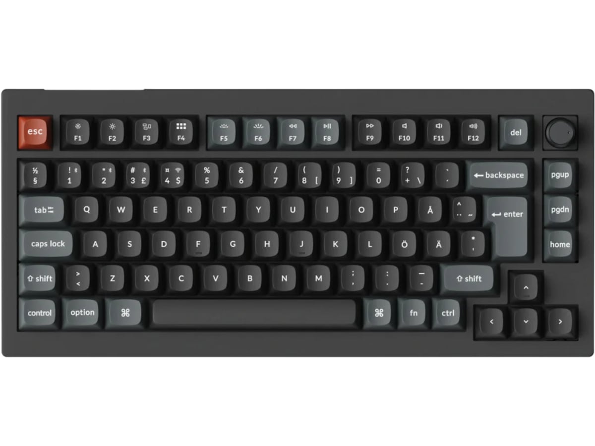 Keychron V1 Ultra 75% 8K Red Trådløst Gamingtastatur  Gamingtastatur