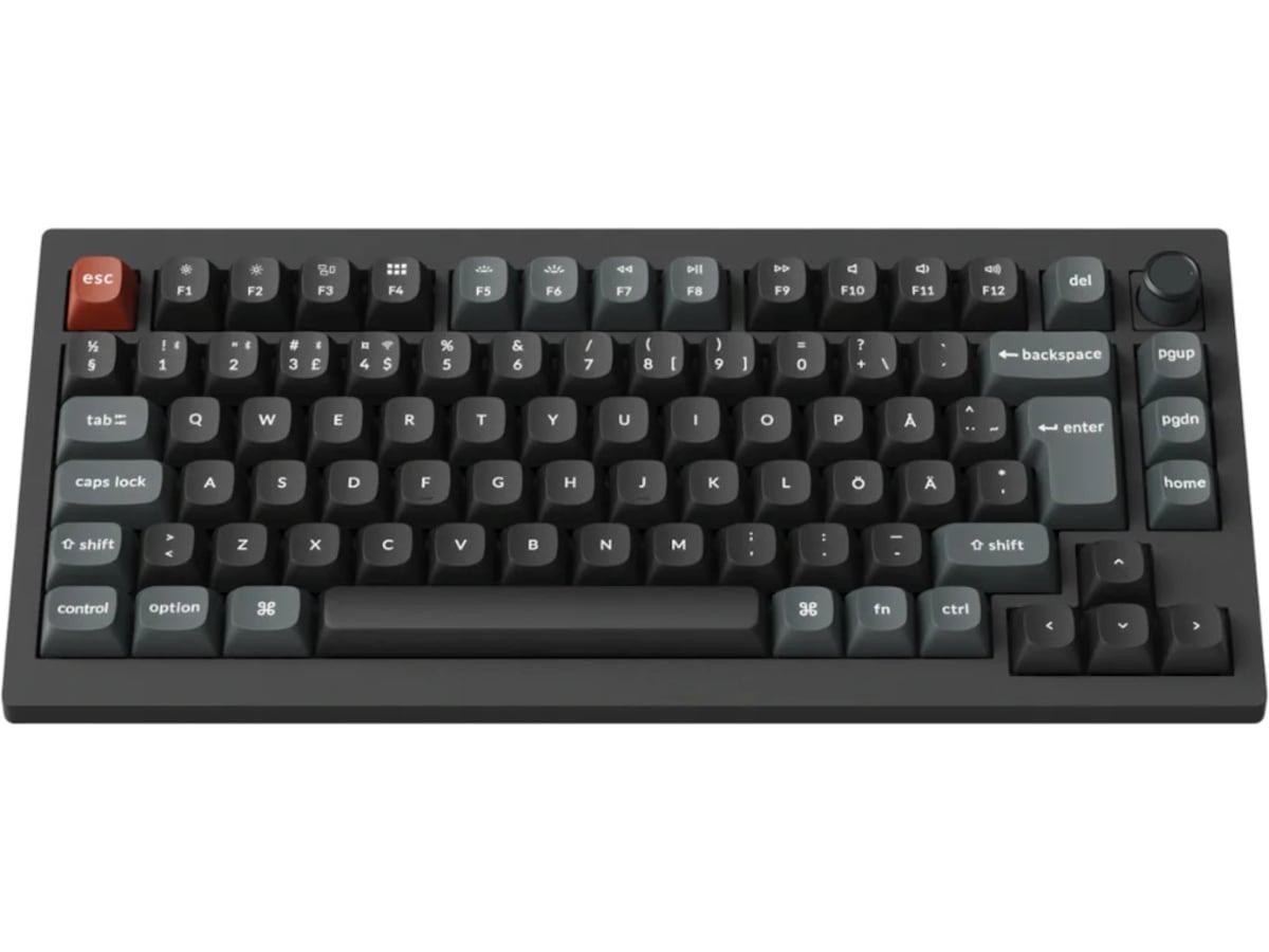 Keychron V1 Ultra 75% 8K Red Trådløst Gamingtastatur  Gamingtastatur