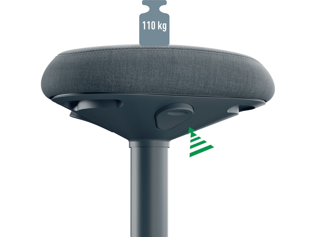 Leitz Ergo Active Balansestol med komfortsete (mørk grå) -B-Grade Demo annet i datautstyr