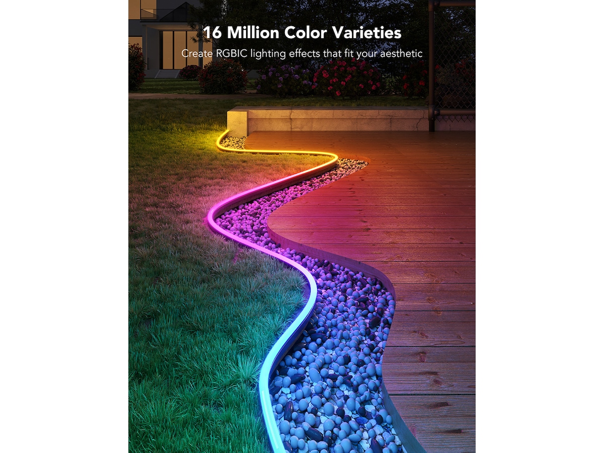 Delikate lyseffekter: Den forbedrede Govee Outdoor Rope Light kan bet Lyslenker