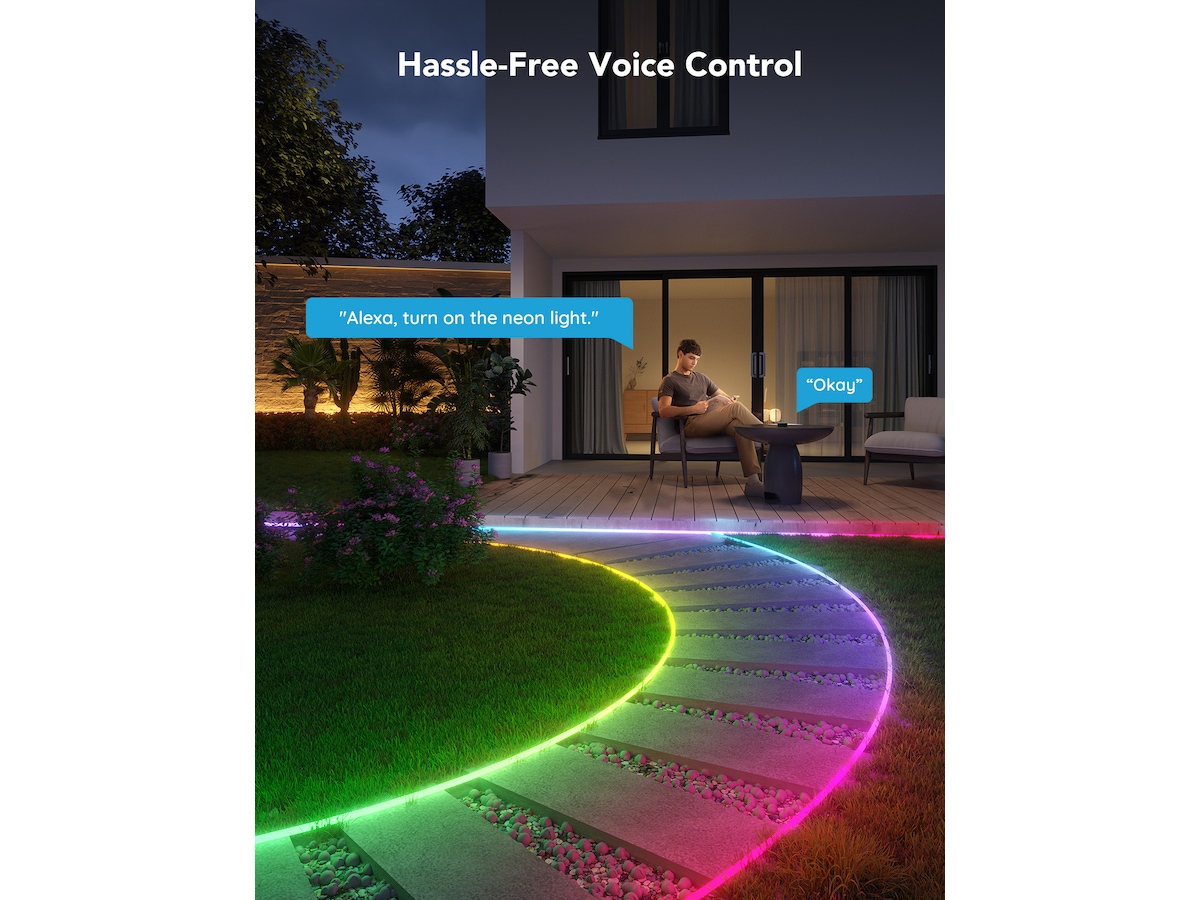 Delikate lyseffekter: Den forbedrede Govee Outdoor Rope Light kan bet Lyslenker