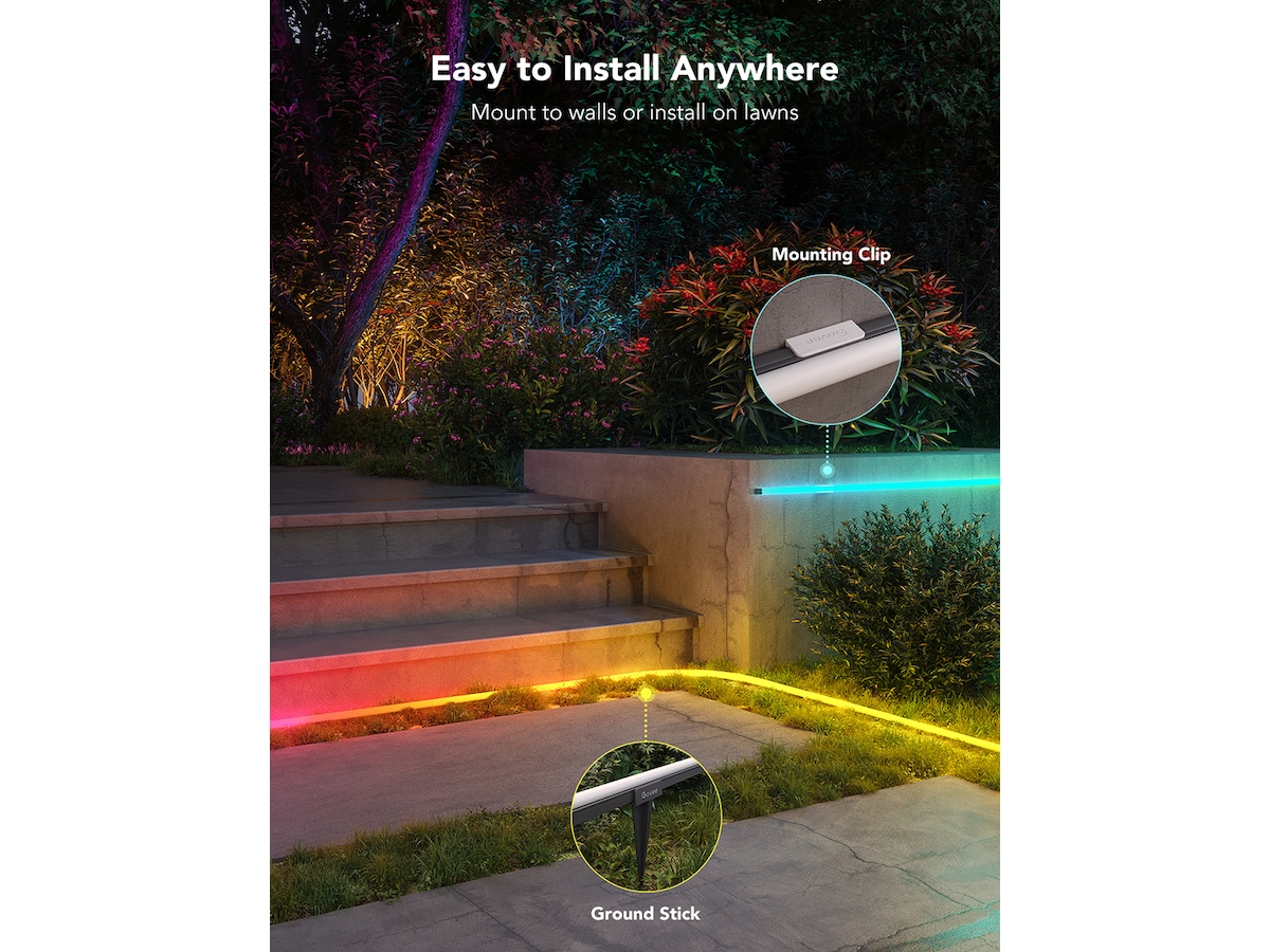 Delikate lyseffekter: Den forbedrede Govee Outdoor Rope Light kan bet Lyslenker