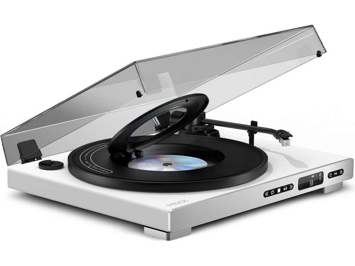 MIXX Analog Plus vinyl- og CD-spiller (hvit) Platespiller