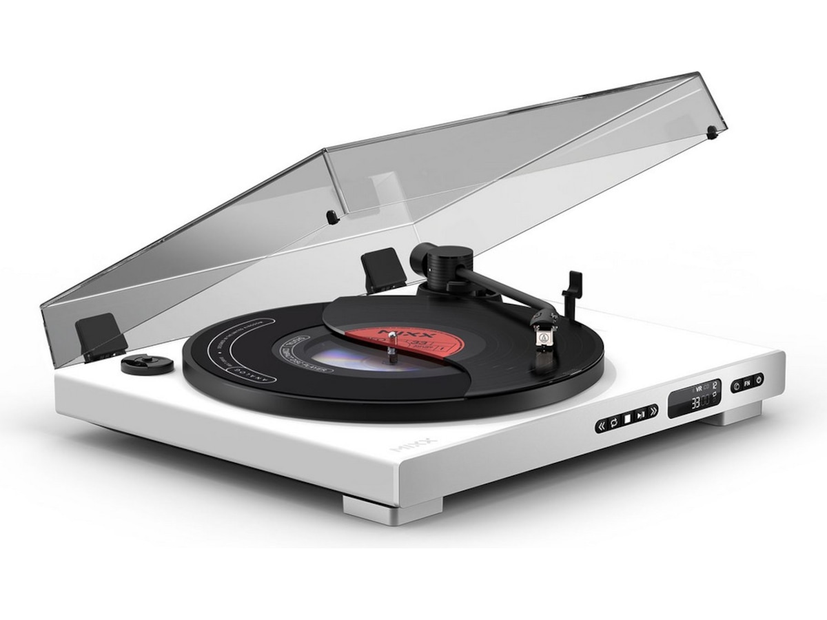 MIXX Analog Plus vinyl- og CD-spiller (hvit) Platespiller