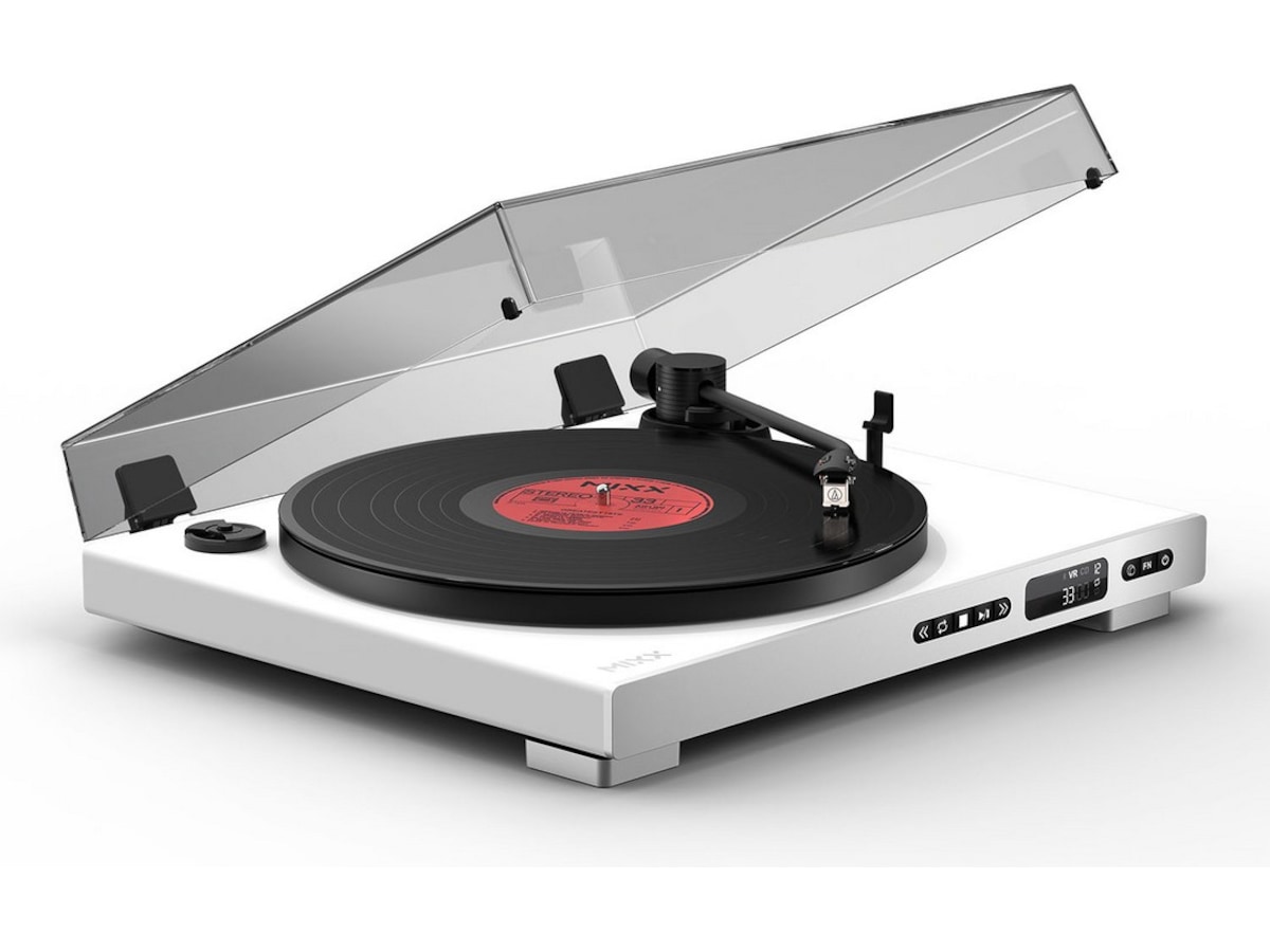MIXX Analog Plus vinyl- og CD-spiller (hvit) Platespiller
