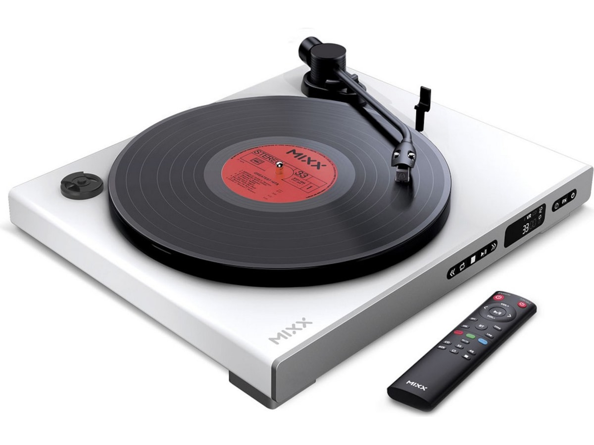 MIXX Analog Plus vinyl- og CD-spiller (hvit) Platespiller