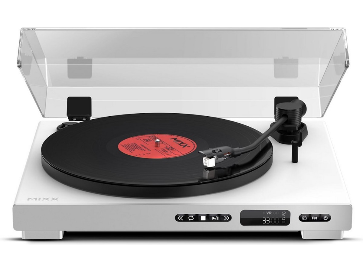 MIXX Analog Plus vinyl- og CD-spiller (hvit) Platespiller
