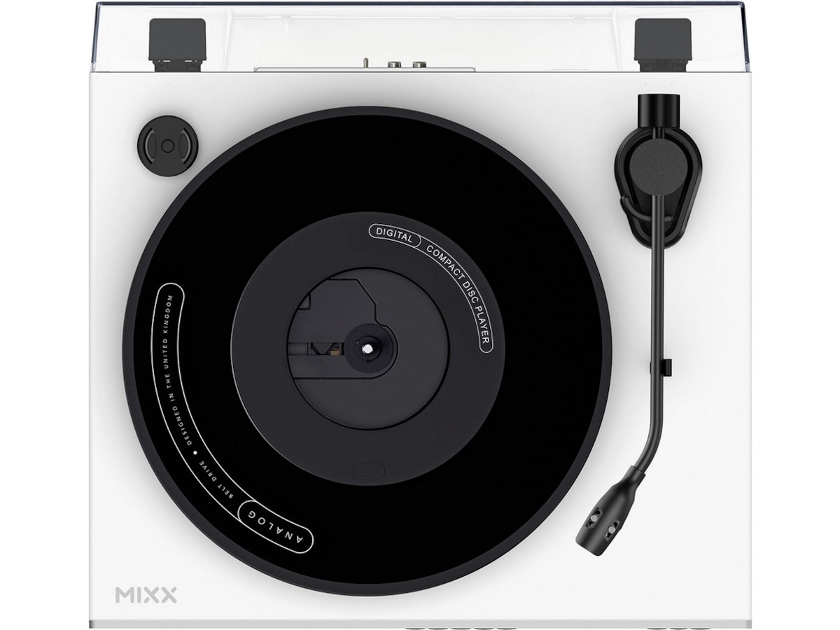MIXX Analog Plus vinyl- og CD-spiller (hvit) Platespiller