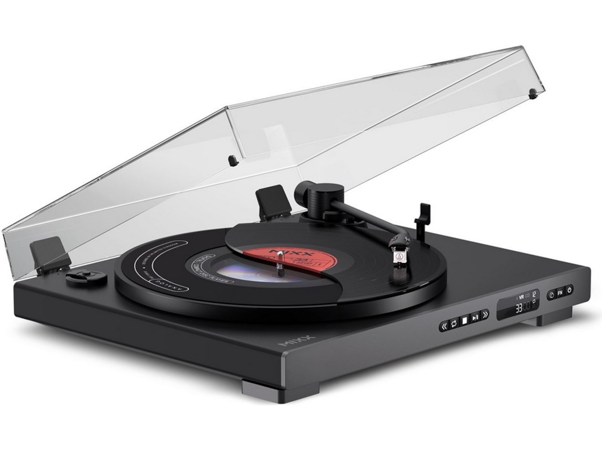 MIXX Analog Plus platespiller og CD-spiller (sort) Platespiller