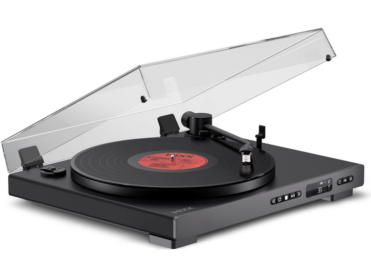 MIXX Analog Plus platespiller og CD-spiller (sort) Platespiller