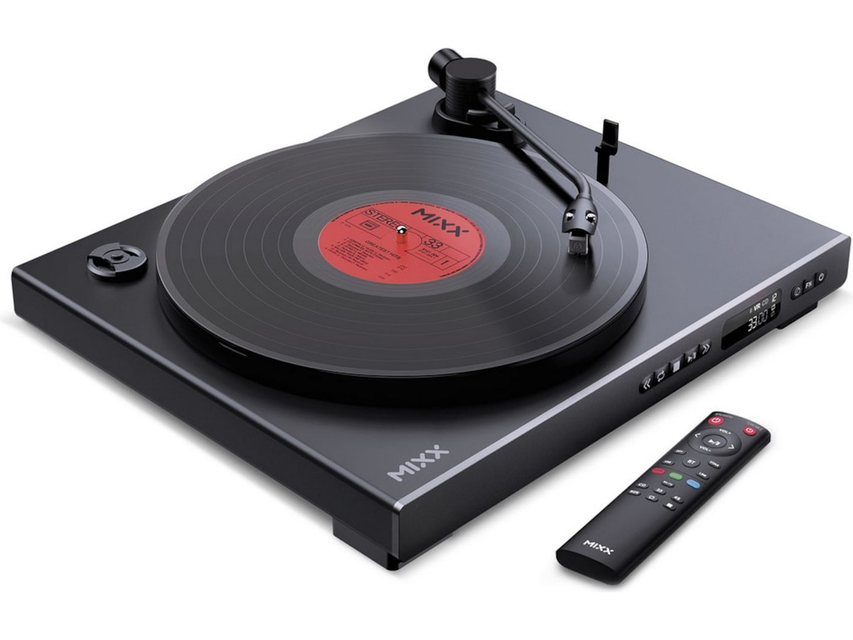 MIXX Analog Plus platespiller og CD-spiller (sort) Platespiller