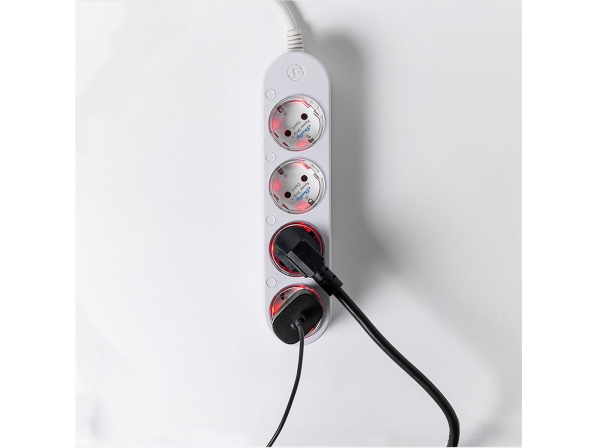 Shelly Power Strip Gen4 (hvit) Smart strømstyring