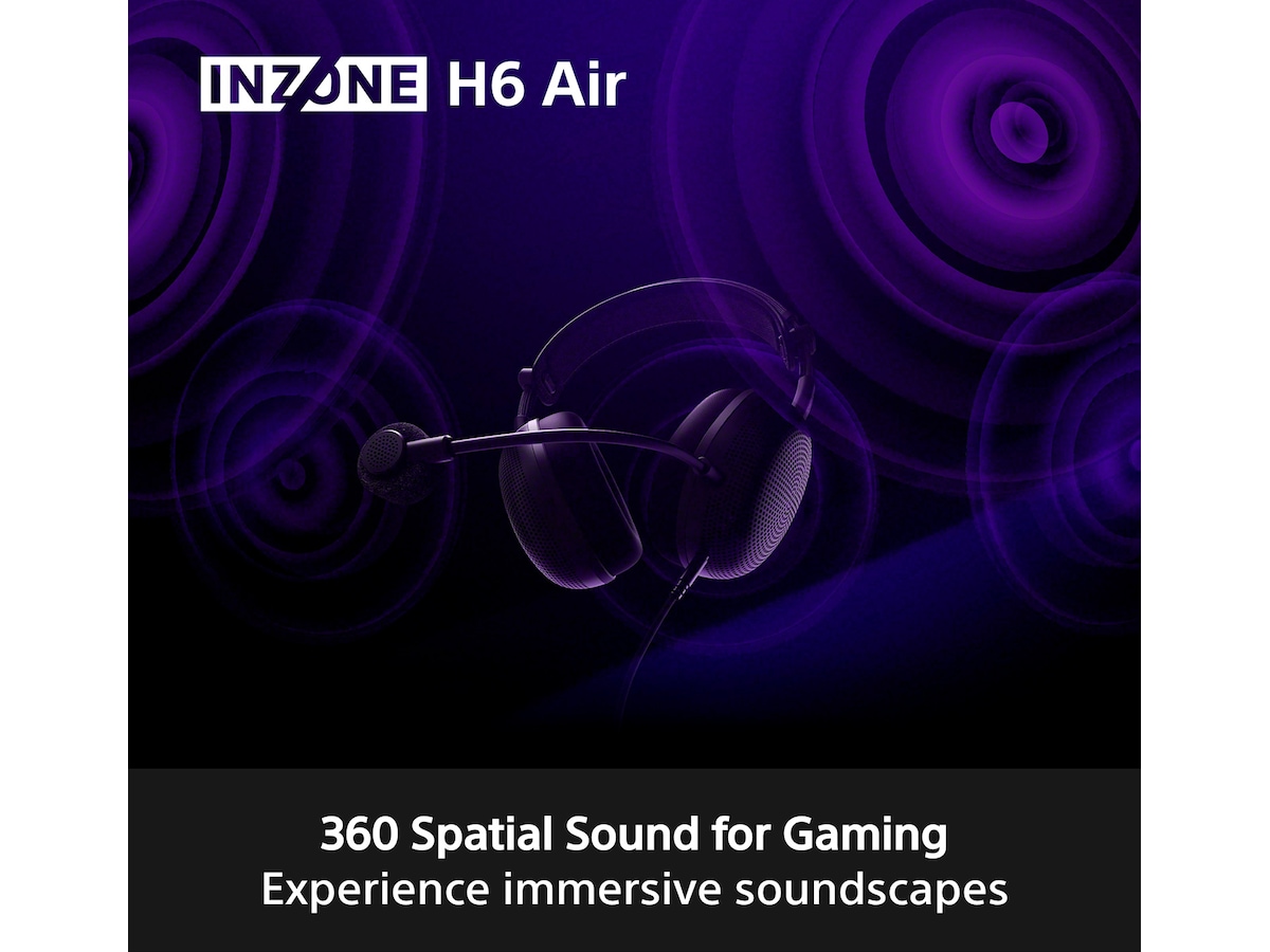 Sony INZONE H6 Air gaming headset med åpen bakside -B-Grade Demo headset