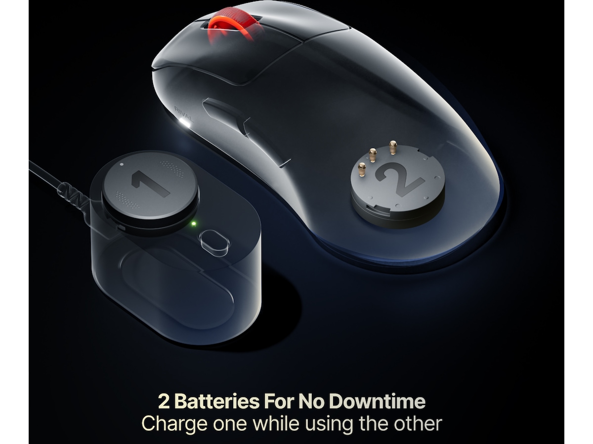 SteelSeries Rival Pro Wireless Mini (sort) Gamingmus