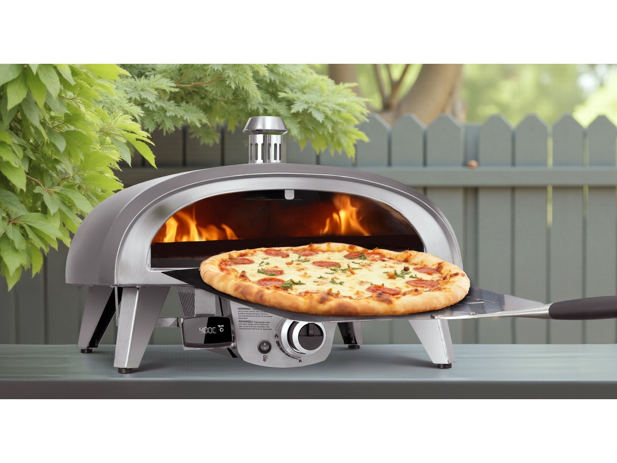 Gass pizzaovn 8kW 45cm rustfritt stål -B-Grade Demo hjem & fritid