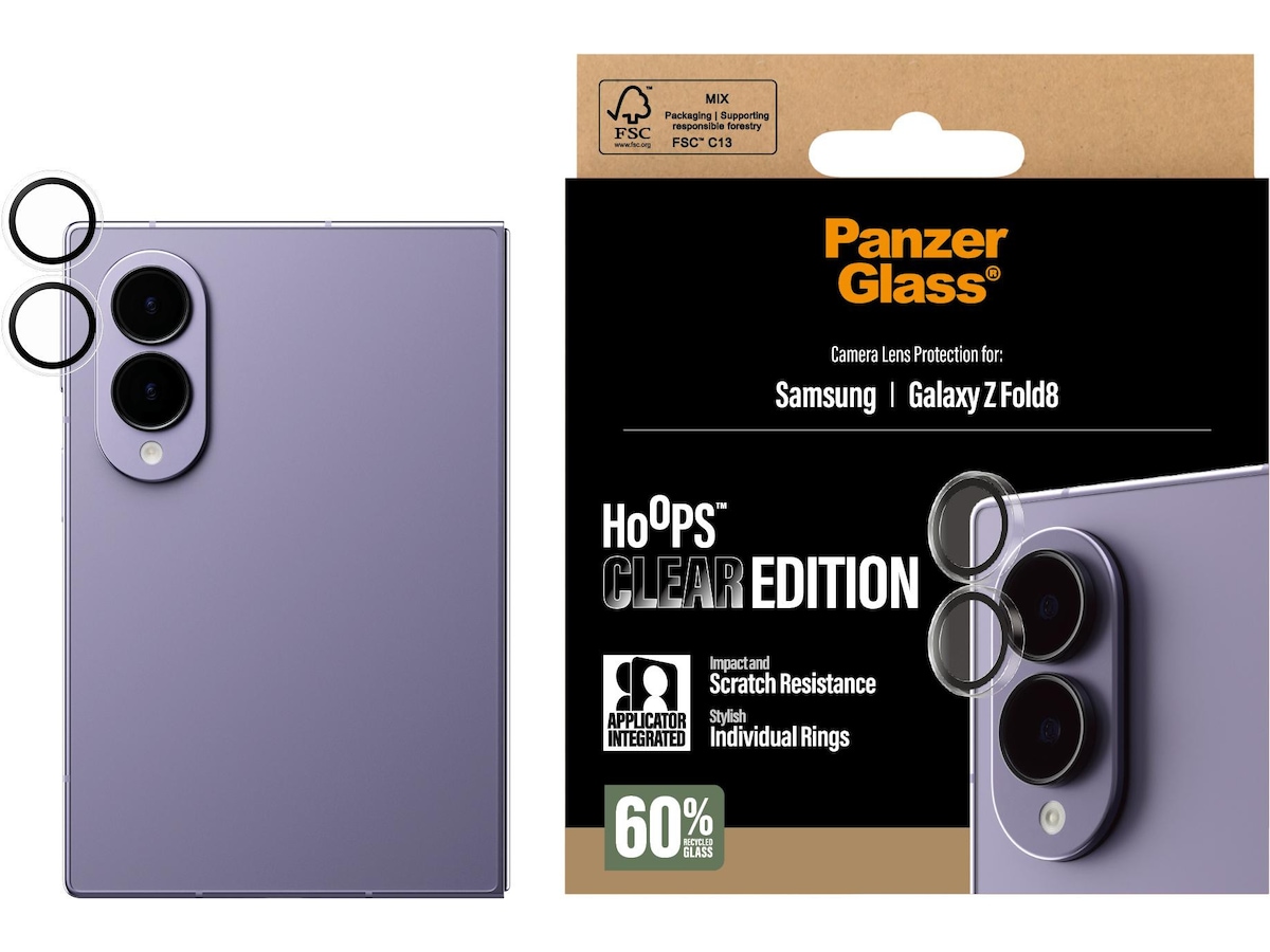 PanzerGlass Galaxy Z Fold 8 Hoops Linsebeskytter Skjermbeskyttelse