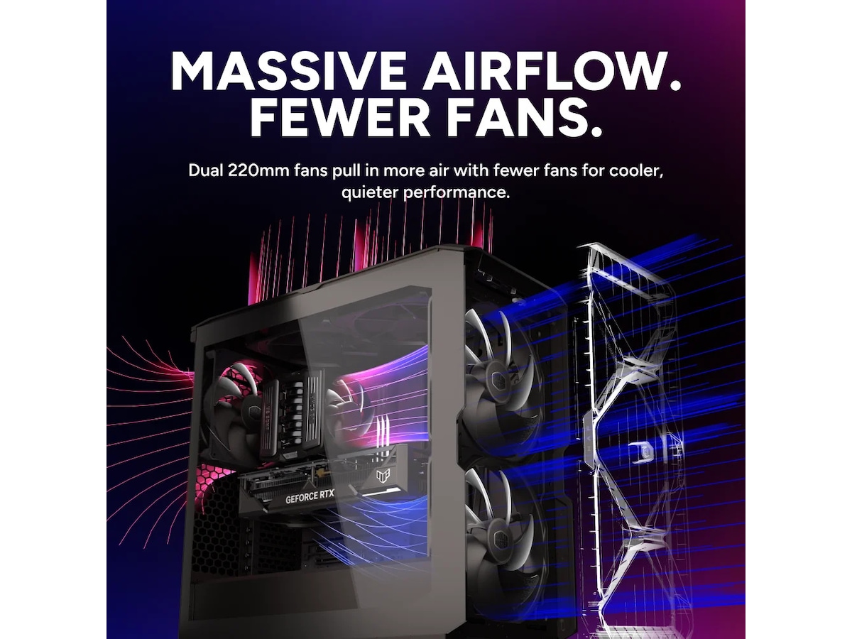 Cooler Master HAF II 500 med høy kjøleytelse Midi tower