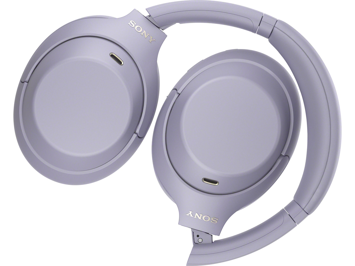 Sony WH-1000XM4C støydempende trådløse over-øre-hodetelefoner (lavendel) Hodetelefoner