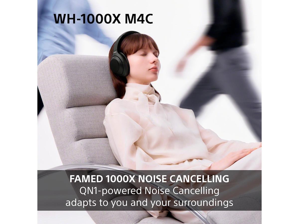 Sony WH-1000XM4C støydempende trådløse over-øre-hodetelefoner (lavendel) Hodetelefoner