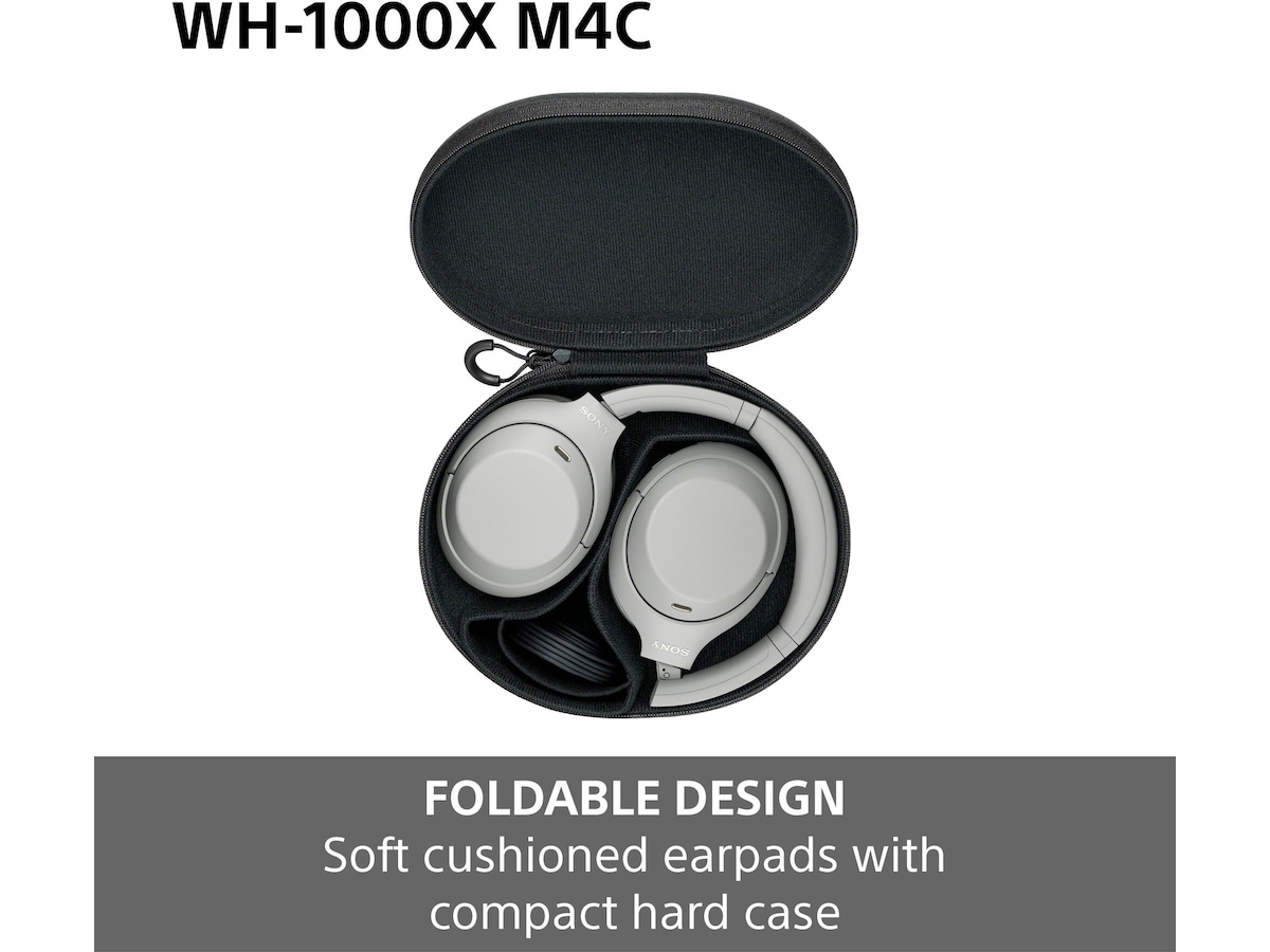Sony WH-1000XM4C støydempende trådløse over-øre-hodetelefoner (lavendel) Hodetelefoner
