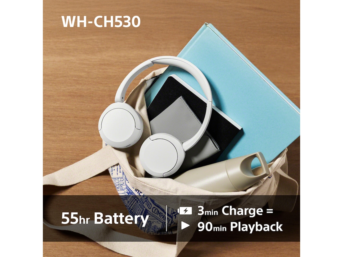 Sony WH-CH530 trådløse Bluetooth-hodetelefoner (rosa) Hodetelefoner