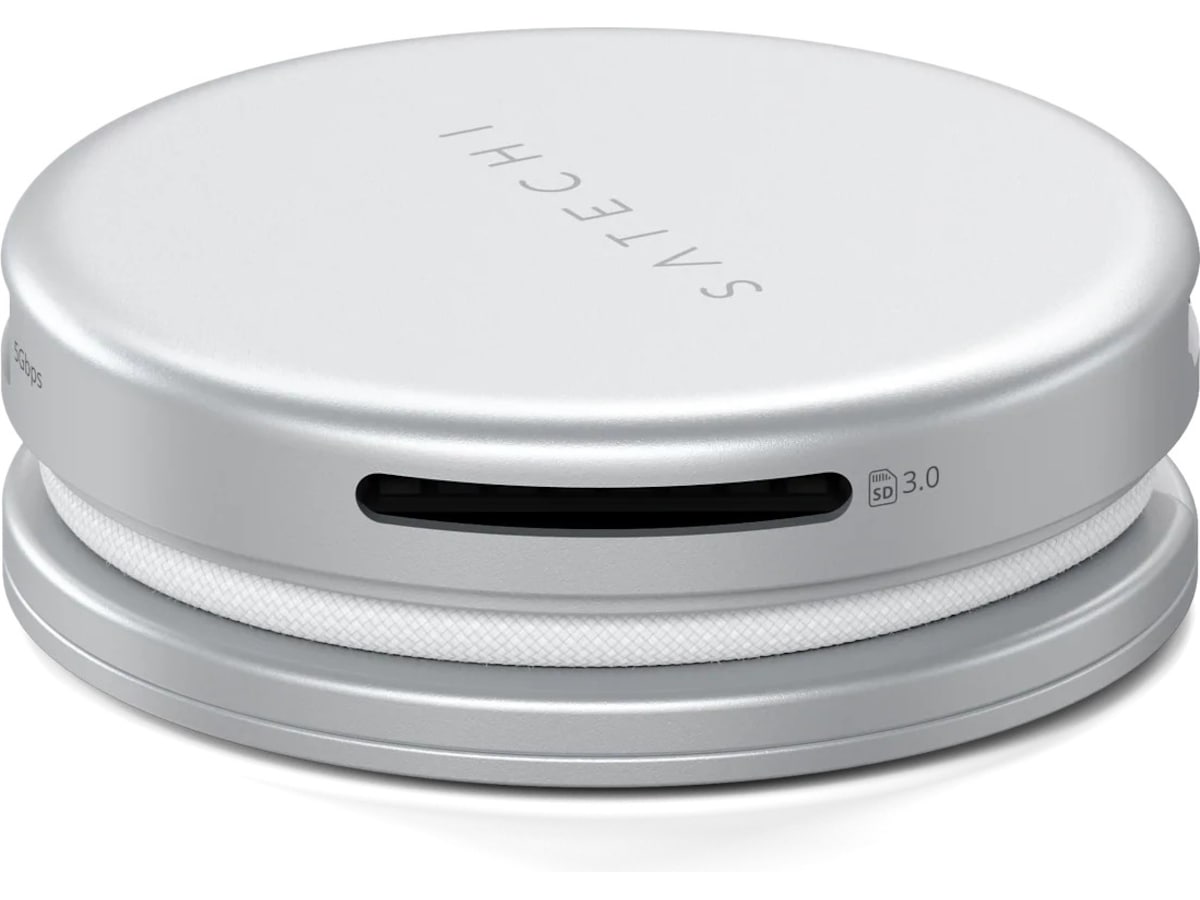 Satechi OntheGo 5-i-1 Multiport-adapter (sølv) Dockingstasjon & USB-HUB
