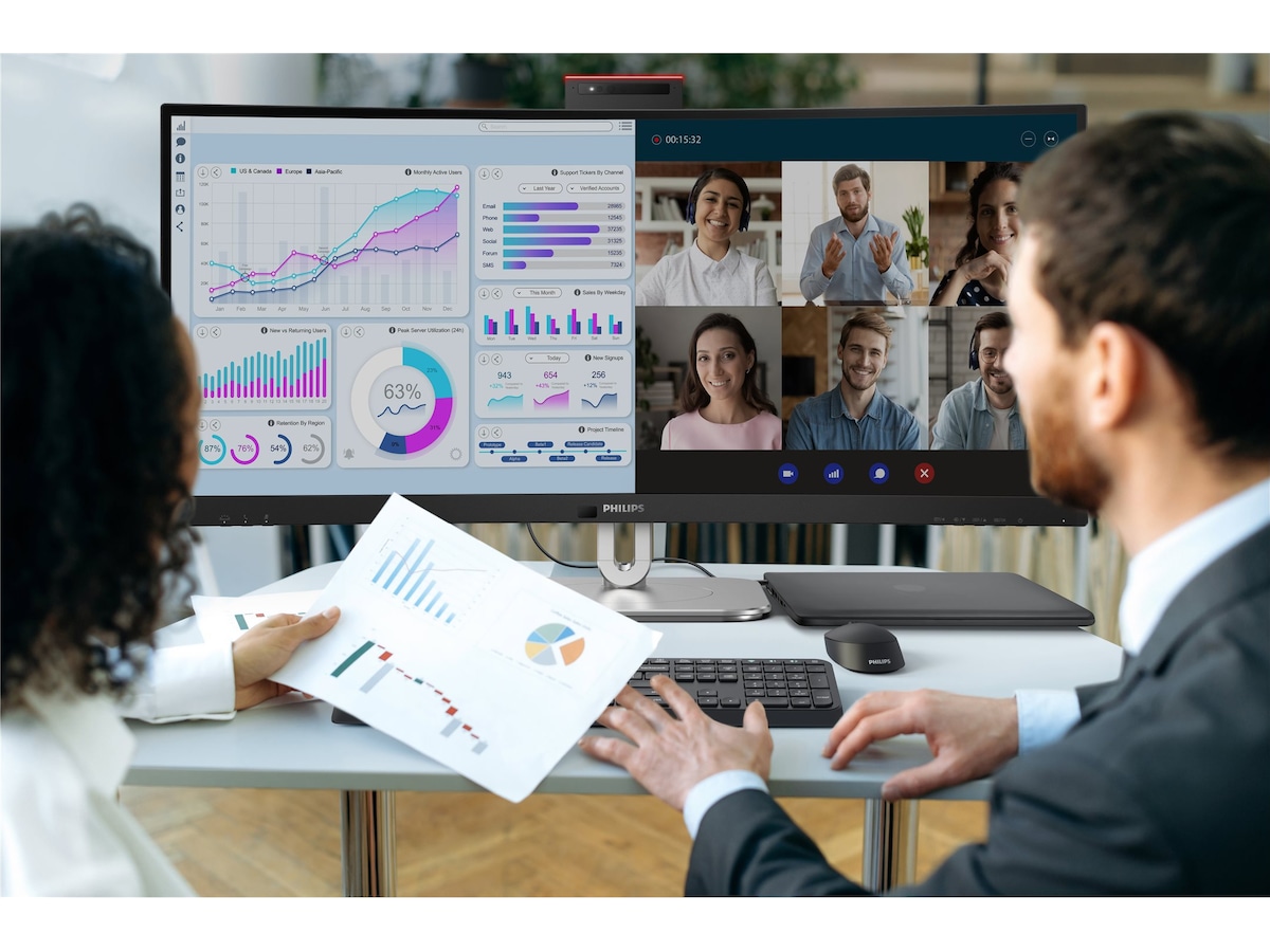 Philips 34" curved skjerm 34B2U6603CH/00 -B-Grade Demo skjermer