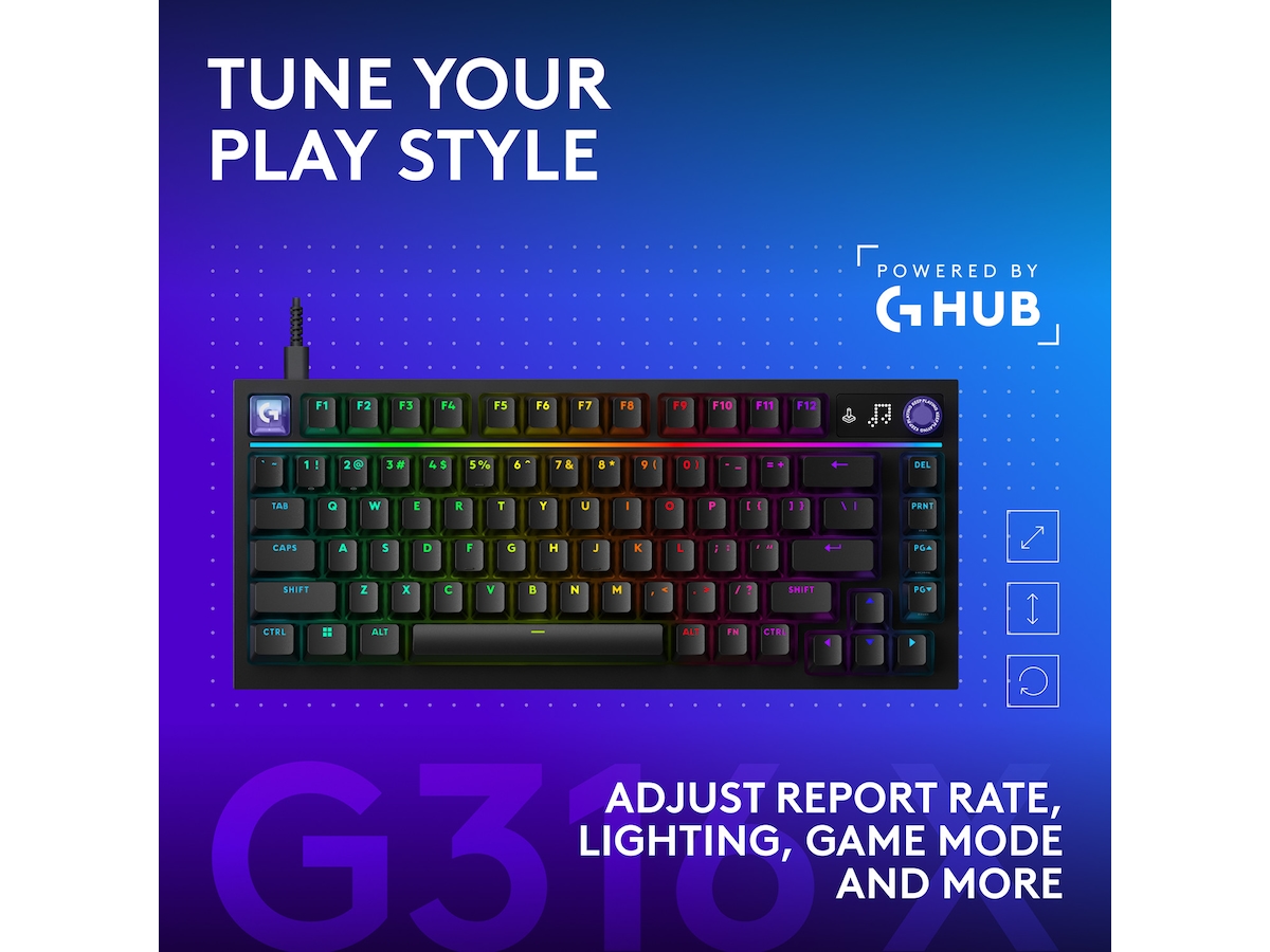 Logitech G316 X 75-spilltastatur Gamingtastatur