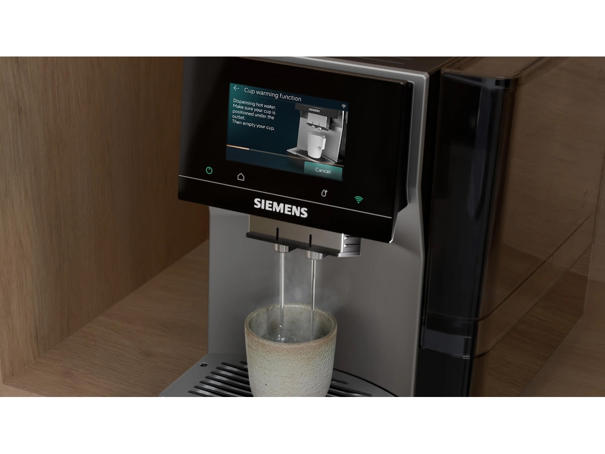 Siemens Helautomatisk kaffemaskin EQ700 iAroma Inox silver metallic Espressomaskiner