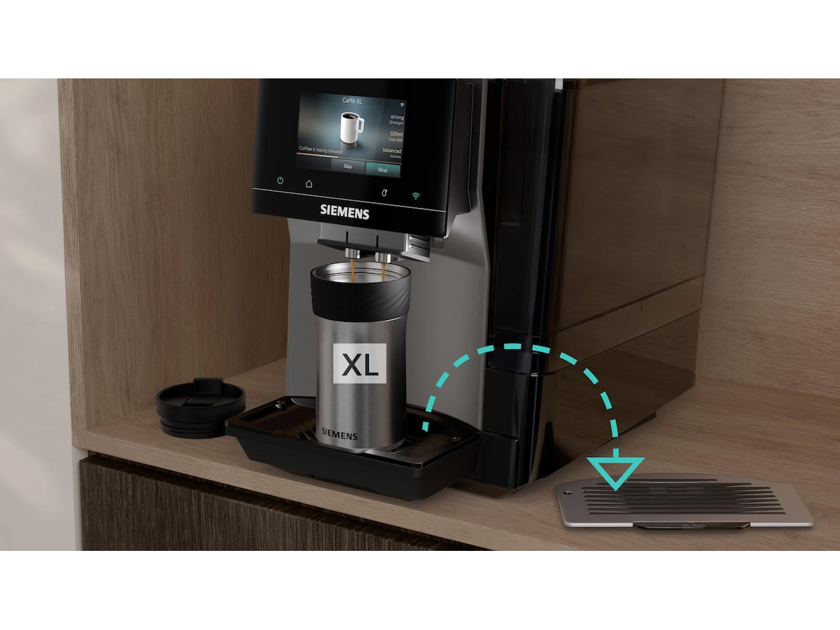 Siemens Helautomatisk kaffemaskin EQ700 iAroma Inox silver metallic Espressomaskiner