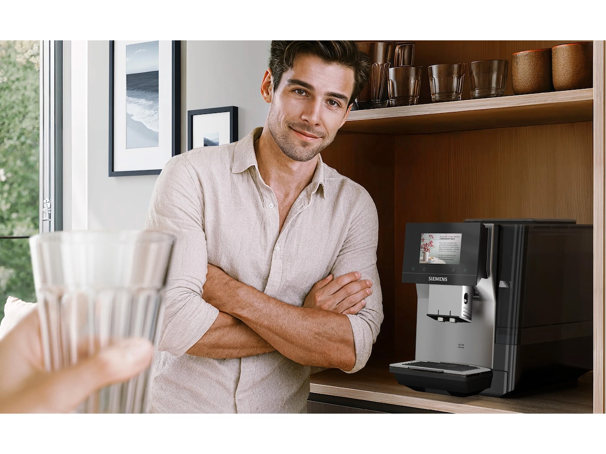 Siemens Helautomatisk kaffemaskin EQ700 iAroma Inox silver metallic Espressomaskiner