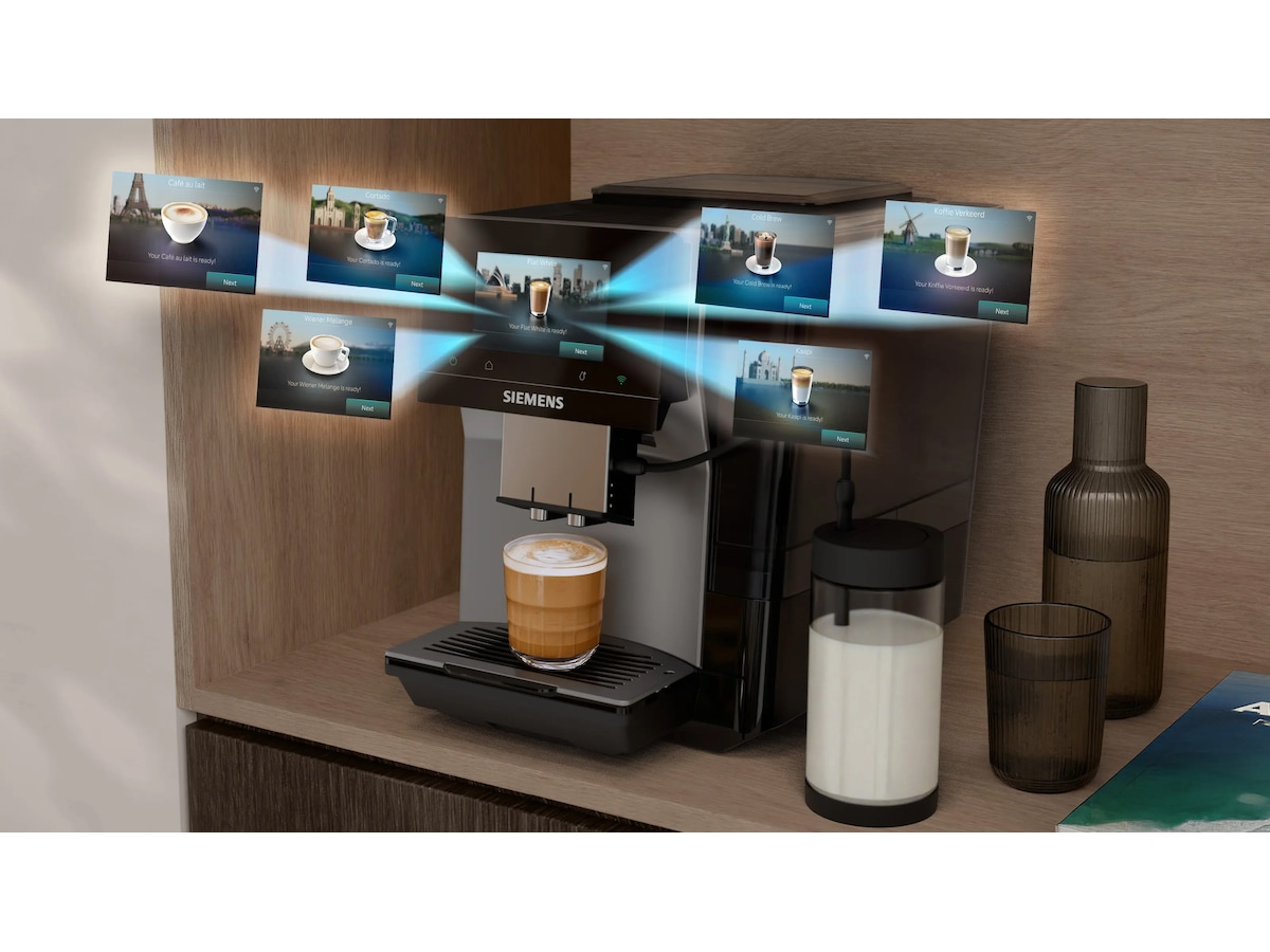 Siemens Helautomatisk kaffemaskin EQ700 iAroma Inox silver metallic Espressomaskiner