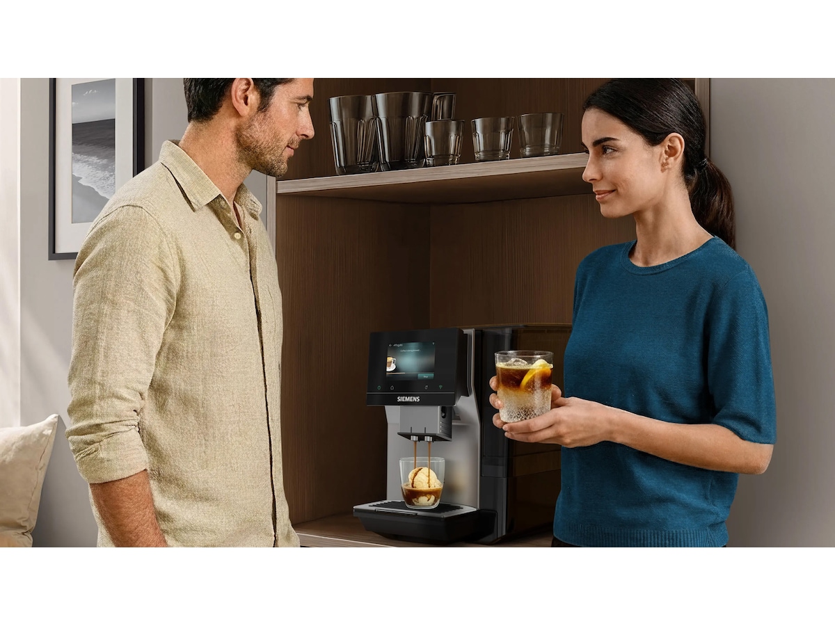 Siemens Helautomatisk kaffemaskin EQ700 iAroma Inox silver metallic Espressomaskiner