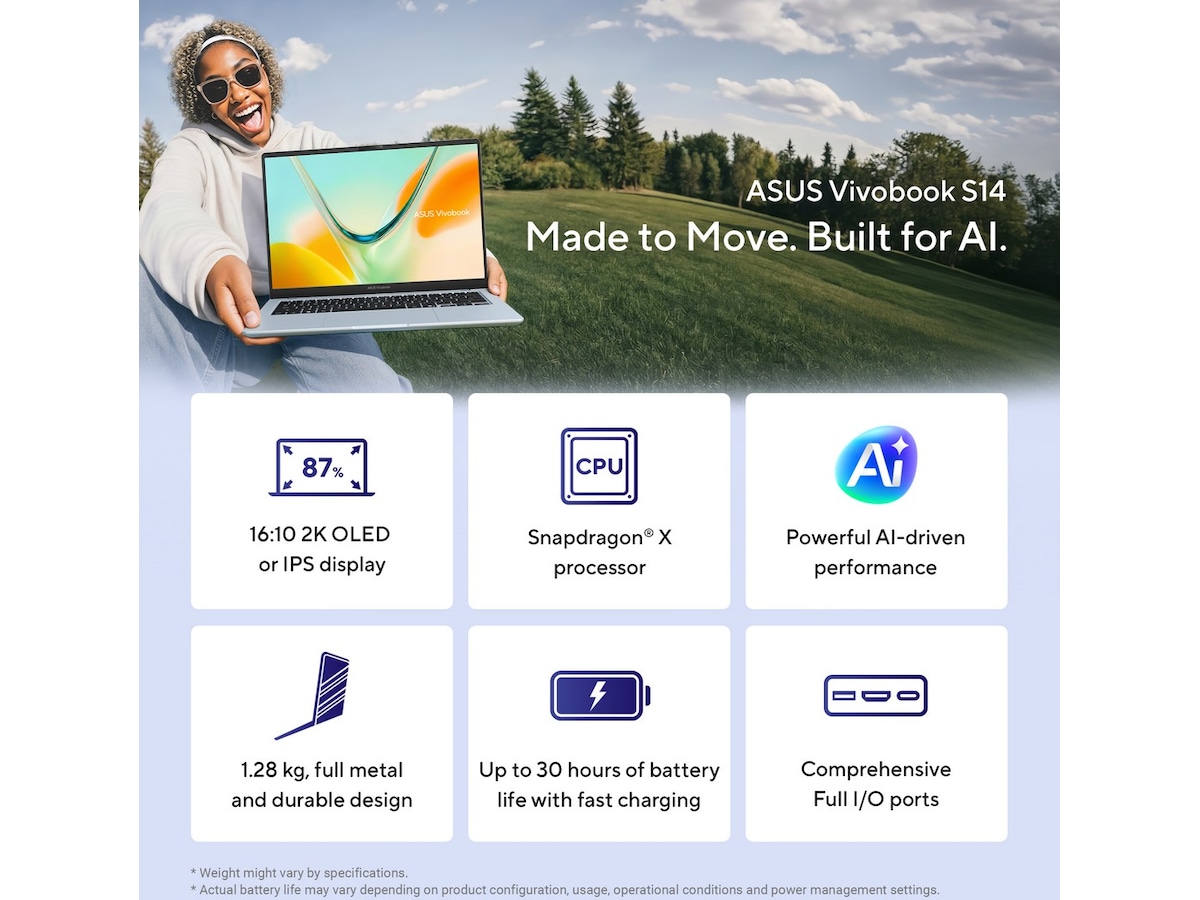 ASUS Vivobook S14 K5408QA-TM237W 14" WUXGA PC - Bærbar / laptop