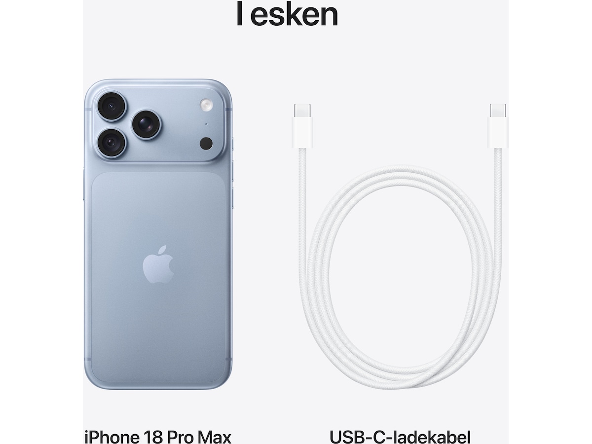 iPhone 18 Pro Max 2TB (glacier) Mobiltelefoner