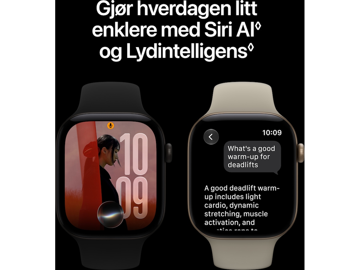 Apple Watch Series 12 GPS 42mm Aluminium (dark bronze) Smartklokker