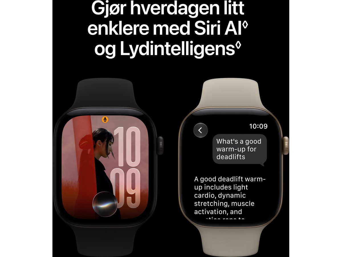 Apple Watch Series 12 GPS 46mm Aluminium (dark bronze) Smartklokker