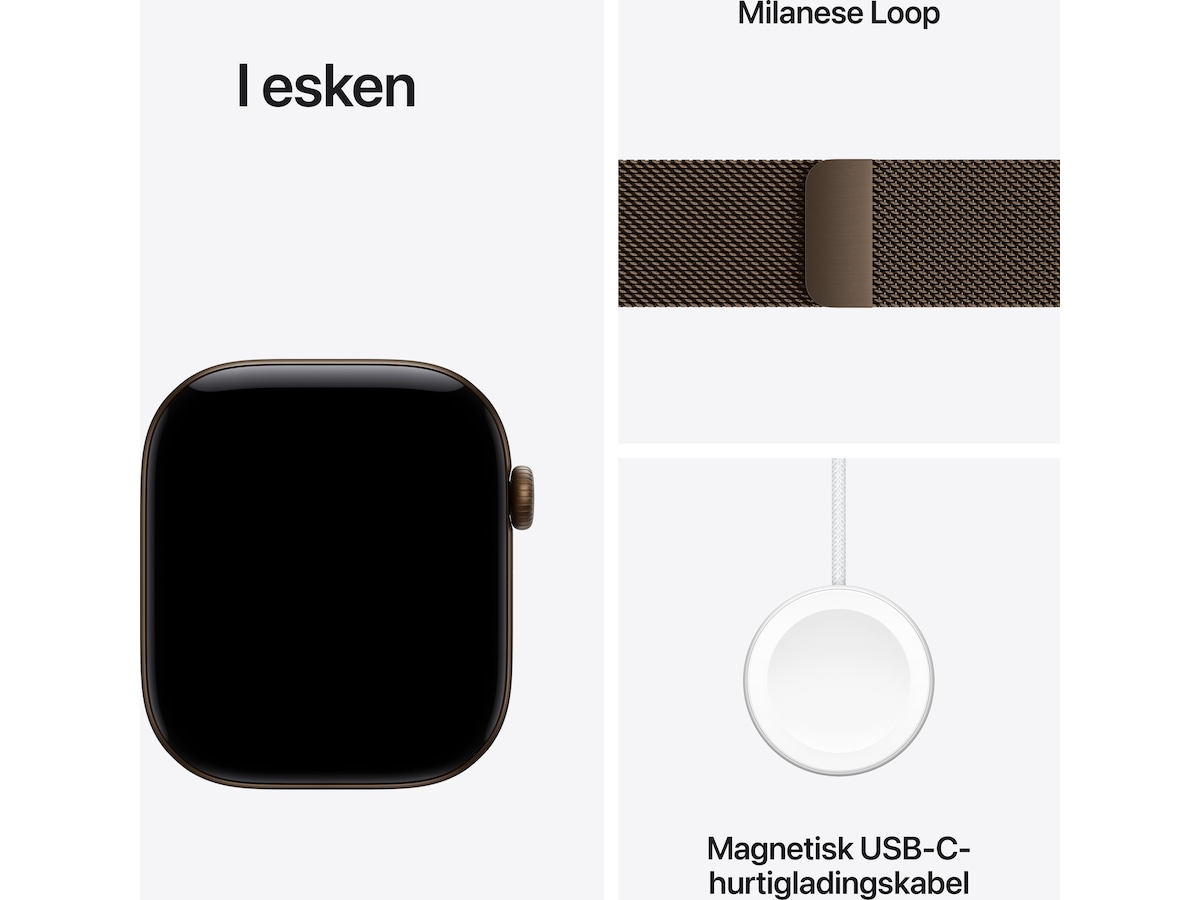 Apple Watch Series 12 GPS 46mm Aluminium (dark bronze) Smartklokker