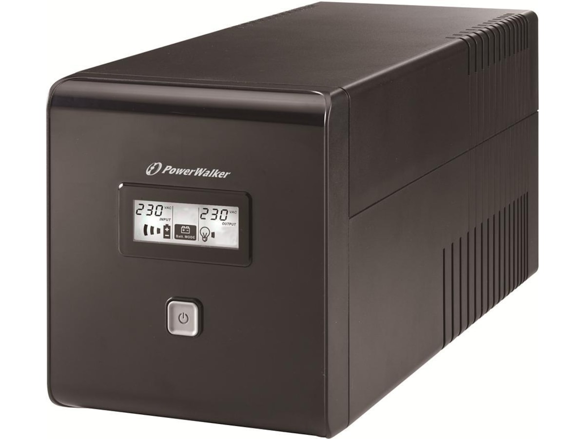 BlueWalker PW UPS VI 1000 LCD Schuko UPS og UPS batteri