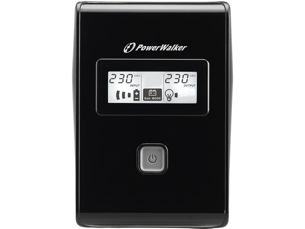 BlueWalker PW UPS VI 650 LCD Schuko UPS og UPS batteri