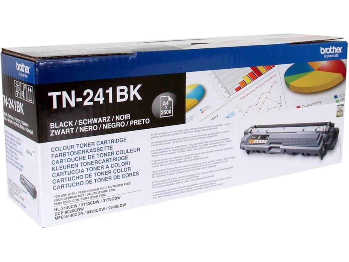 Brother Toner TN241BK Sort Lasertoner